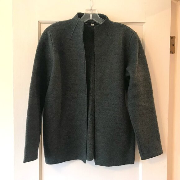 Peruvian Connection | Green Alpaca-Wool Jacket - Picture 1 of 14